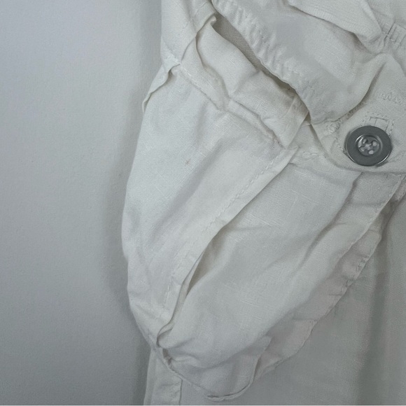 Miss Sixty Y2K Vintage White Cargo Linen Jogger Pants - Picture 7 of 12